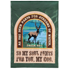 Garden Flag As The Deer Pants Psalm 42:1