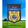 Back The Police Double Applique Garden Flag
