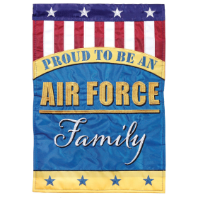 Proud To Be An Air Force Family Double Applique Garden Flag