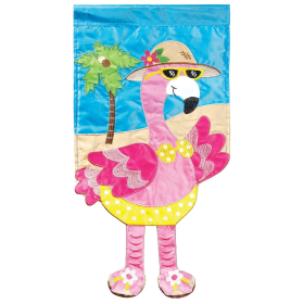 Flamingo Crazy Legs Garden Flag