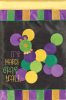Mardi Gras Bead Dog Flag Garden
