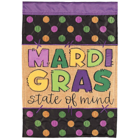 Flag Garden Mardi Gras State Of Mind