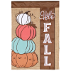 Garden Flag Multi Color Pumpkins Hello
