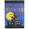 Garden Flag Blue Home Sweet Haunted Home