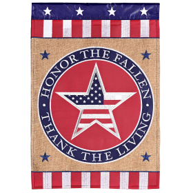 Garden Flag Patriotic Honor The Fallen