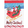 Garden Flag Santa Christmas Sleigh