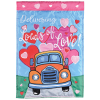 Garden Flag Truck Delivering Loads Love
