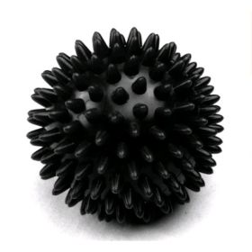 Hard thorn massage ball hand holding thorn ball touch training ball pvc acupressure massage ball yoga ball (Option: Black2-6.5cm)