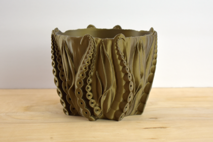 6" Octopus Tentacles Undersea Planter (Color: Bronze)