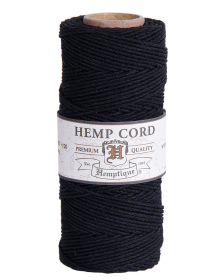 Hemp Cord Spools (Color: Black, size: 20, 1MM, 1M)
