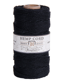 Hemp Cord Spools (Color: Black, size: 48, 1.8MM, 1.8M)