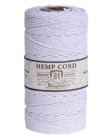 Hemp Cord Spools (Color: White, size: 48, 1.8MM, 1.8M)