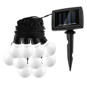 Solar Bulb String Lights – Outdoor Patio, Garden & Holiday Décor (Option: White)