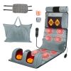 Full Body Electric Massage Mat Heating Vibration Massage Pad Cushion Back Massage Mattress Chair Pad with Neck Foot Massage Head Pillow and Cloth Lumb