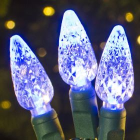 70's LED Strawberries 35 ft. (Option: Ice Blue)