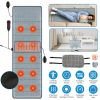 Full Body Electric Massage Mat with Heat Vibration Massage Pad Cushion Back Massage Mattress Chair Pad with Inflatable Head Pillow Lumbar Pillow with