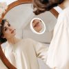 30X Magnifying Mirror With Light 3 Colors Dimmable Brightness Included Tweezer Scissor 
Travel Magnifying Makeup Mirror with Suction Cup 360° Adjusta